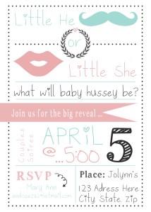 Jesse baby shower invitation